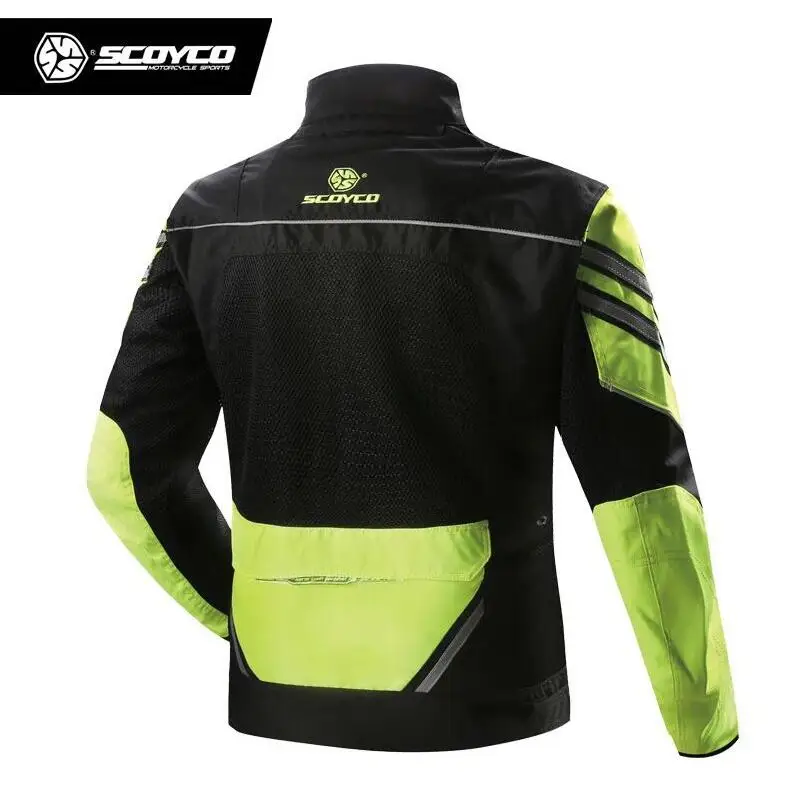 Мотоциклетная куртка Scoyco JK36 светоотражающая с двойной сеткой для езды на