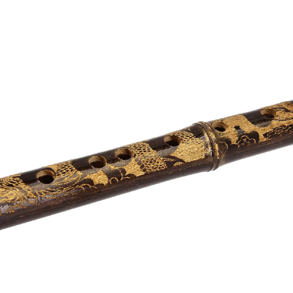 Chinese Bamboo Flute Bawu with Engraved Dragon Patterns Vertical Wind Musical Instruments Detachable for Beginners|musical instruments|bawubawu flute