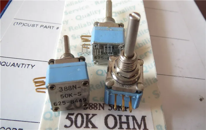 

[CK] кларо США 338N-50K-S625-8449 одиночный долговечный потенциометр длина ручки 19 мм 19*3 мм Переключатель