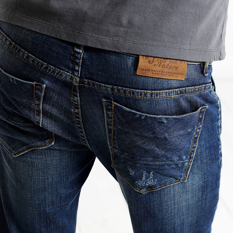 SIMWOOD 2016 новинка на весну и зиму модные рваные обтягивающие джинсы для мужчин