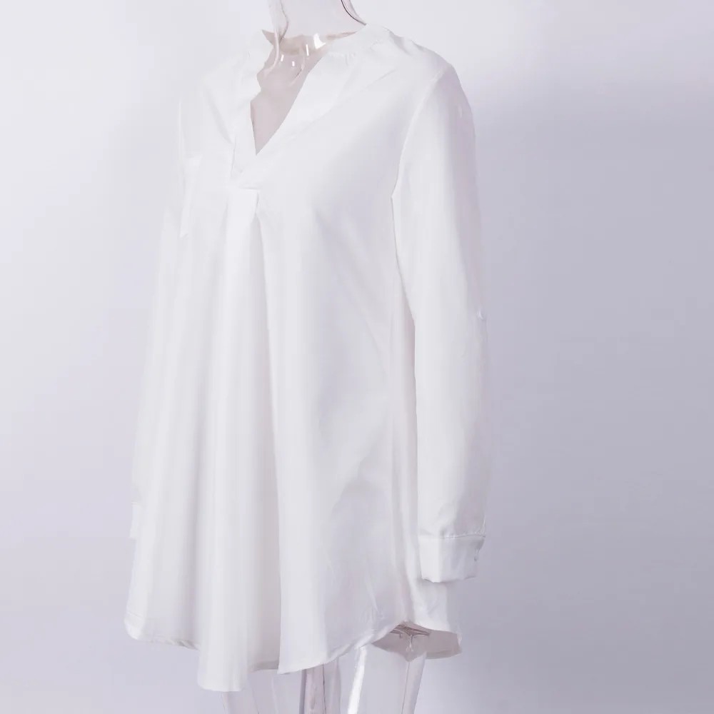 Женская блузка белая Армейская зеленая с длинным рукавом|spring clothes|new blousesblouse white |