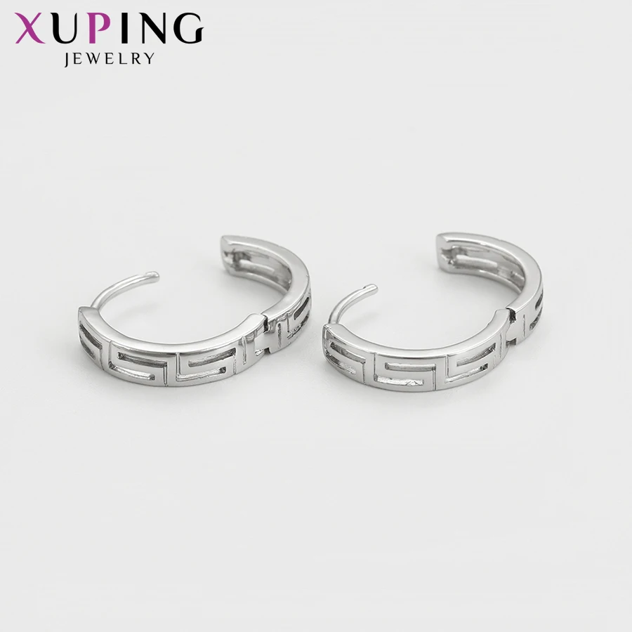 Xuping модные серьги для женщин круглой формы ювелирные обручи День Святого
