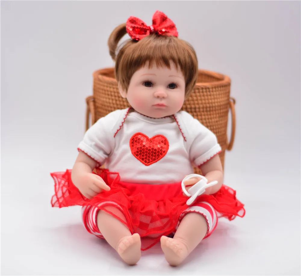 16 &quot40 см живой Bebe сопровождение кукла Красивая menina reborn силиконовые куклы дети