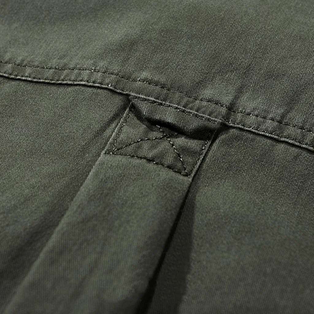 Мужская рубашка Повседневная Camisa Masculina с несколькими карманами Топы новая Униформа летчика Военная Рубашка с длинными рукавами Мужская Повседневная рубашка