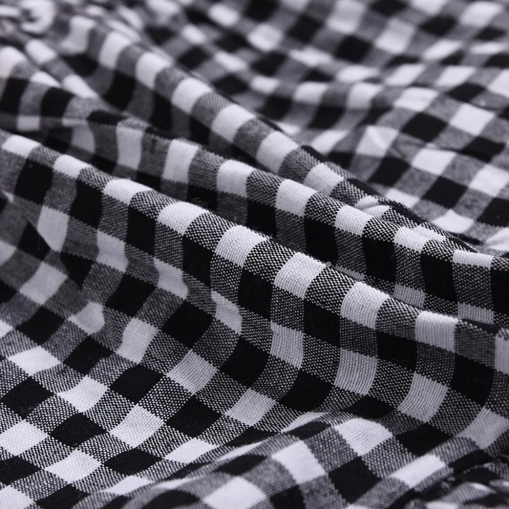 Новинка 2019 летнее платье для новорожденных маленьких девочек клетчатое без