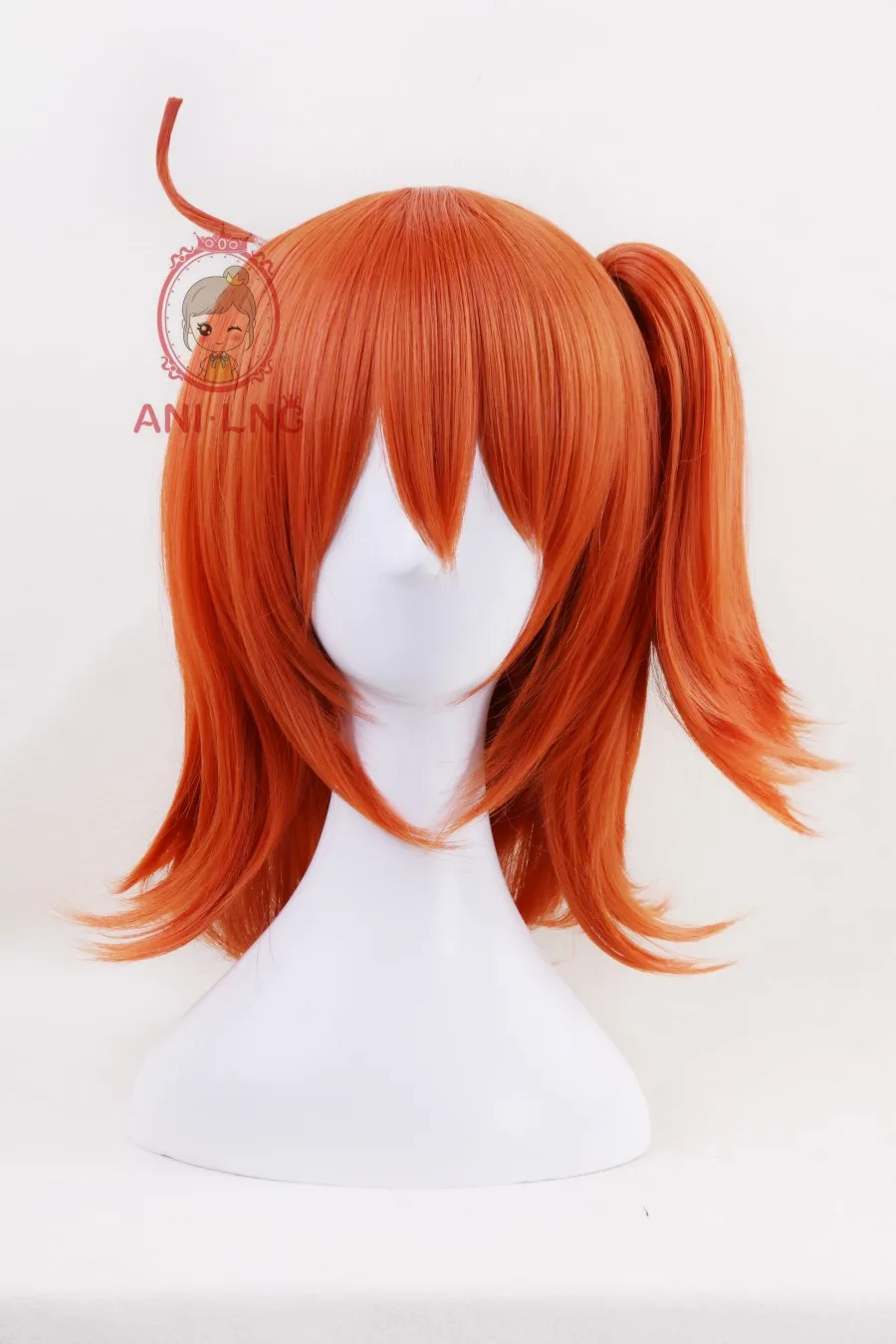Искусственные волосы Anilnc FGO Fate/Grand Order Gudako короткие оранжевые для косплея женщин с