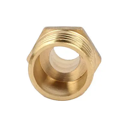 

2 Pcs 1/2 BSP Male to 1/4 BSP Brass Pipe Connector Reducing Nipple Fitting