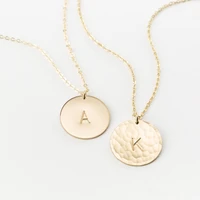 name necklace handmade initial necklace coins choker gold filled pendants collier femme kolye women jewelry boho necklace