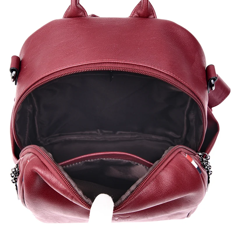 Бренд kmffly винтажный рюкзак Mochilas для путешествий из кожи рюкзак женские рюкзаки для девочек-подростков школьные сумки N