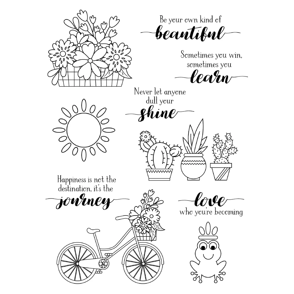 

bicycle Transparent Clear Silicone Stamp/Seal for DIY scrapbooking/photo album Decorative clear stamp