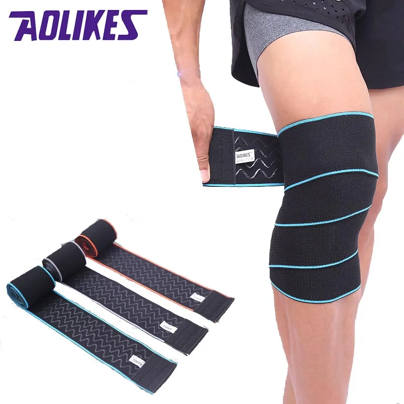 AOLIKES 1 шт. 5 м * 8 см поддержка тяжелая атлетика наколенники эластичный бандаж