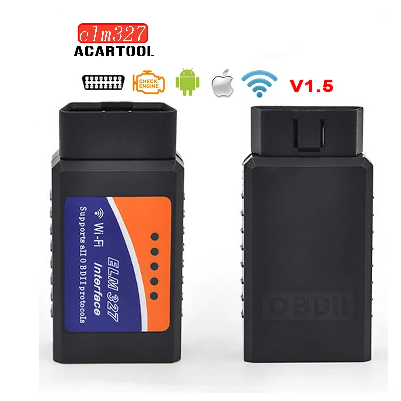 Автомобильный диагностический сканер ELM 327 в 1 5 wifi ELM327 Bluetooth HHOBD2 v1.5 Android