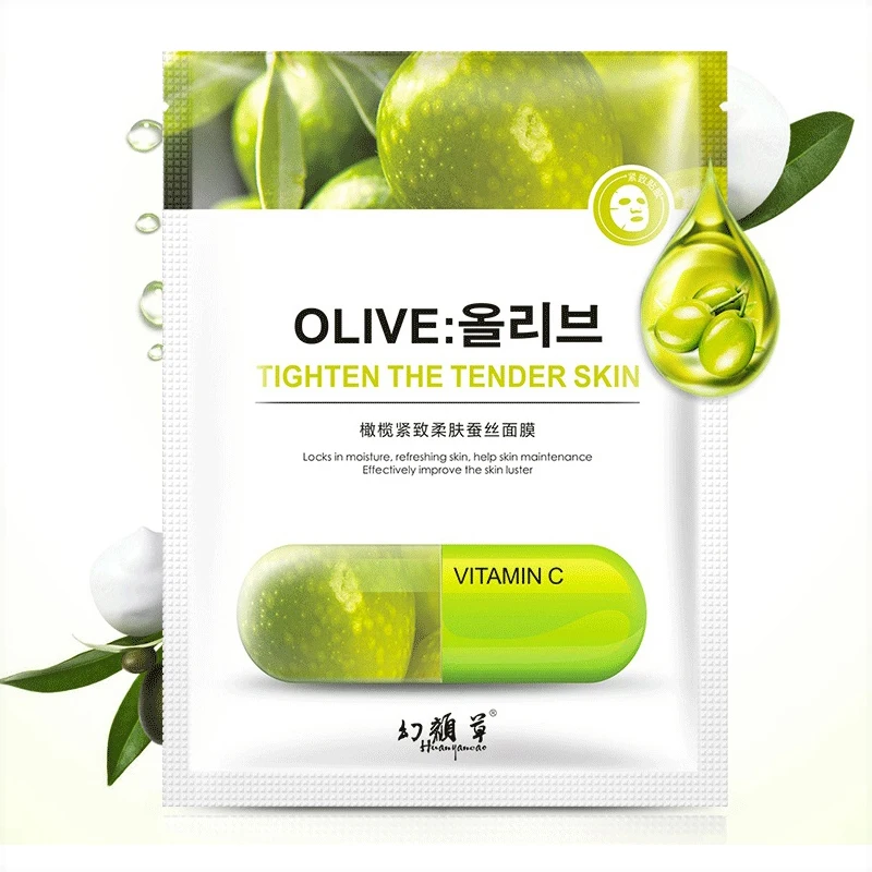 5 шт. завод маска для лица шелковая Уход за кожей с витаминами