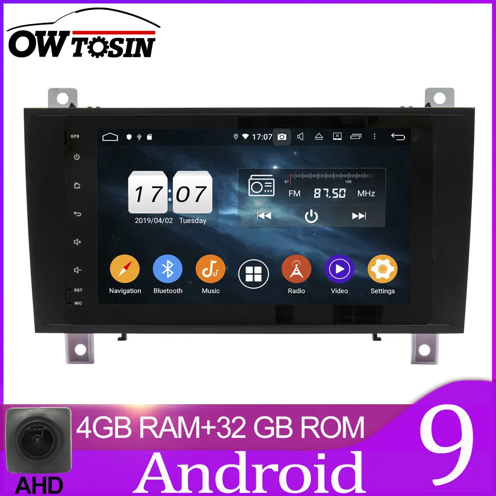 32GB unit only Owtosin автомобильный Радио мультимедийный видео плеер навигация gps Android 9,0 для Mercedes-Benz SLK Class R171 W171 c-класс W203 CL203 - Цвет: 32GB unit only