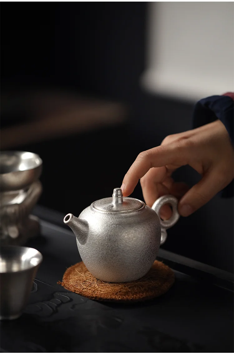 TANGPIN 999 Серебряный и керамический чайник Gaiwan, чайная чашка ручной работы серебряный чайный сервиз набор