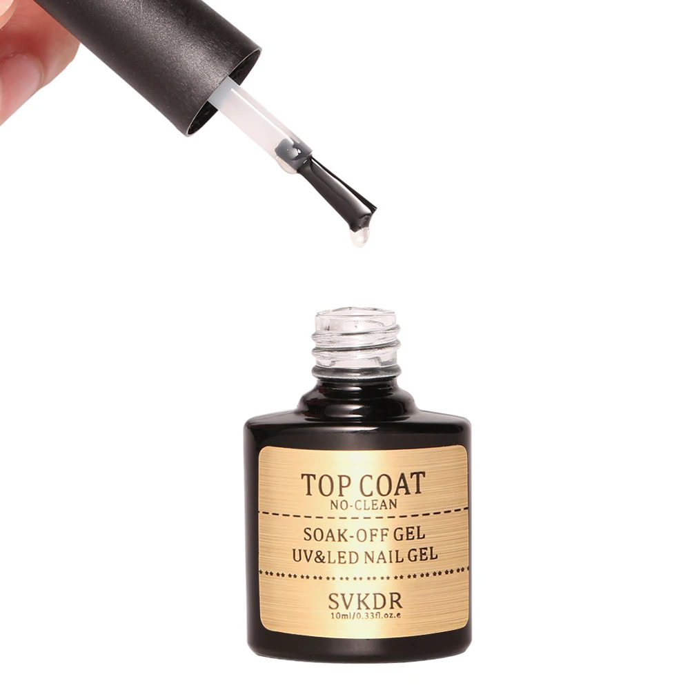 SVKDR 10 мл без очистки верхнее покрытие Базовое основа для УФ-гель-лака не очищающий