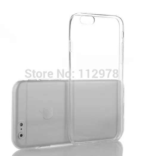 Оптовая продажа 500 шт. для iPhone 6 plus Тонкий Прозрачный Кристалл Мягкие TPU чехол