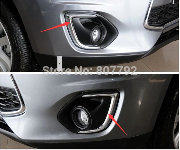 

for Mitsubishi ASX front fog lamps lights cover for Mitsubishi RAR 2013 -2016