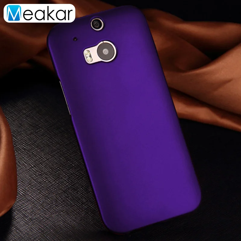 purple Матовая Пластик Coque 5.0For Htc One M8 чехол для Htc One M8 глаз M8S M8ew телефона чехол-лента на заднюю панель - Цвет: purple