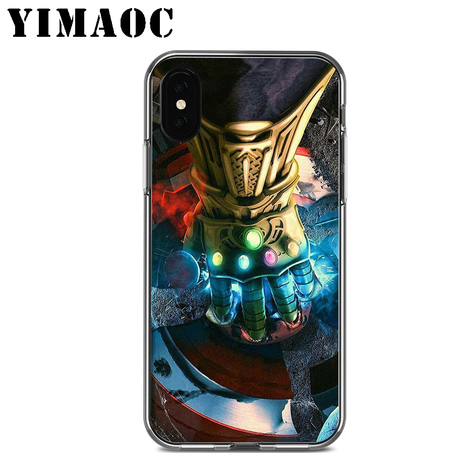 YIMAOC Mavel Thanos Thor Мягкий силиконовый чехол из ТПУ для Apple Iphone Xr Xs Max X 10 8 Plus 7 6 S SE 5s 5 |