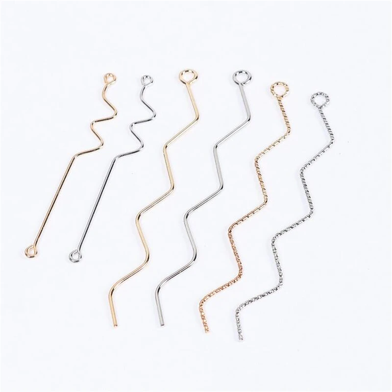 

10pcs/lot new creative irregular weave charms geometric connectors for diy fashion earrings hanging pendant jewelry accessories