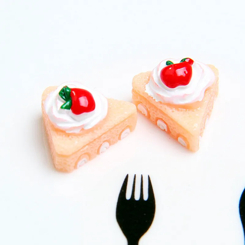 Apple cake orange 20 шт. фруктовый торт плоское украшение из смолы DIY ювелирные украшения декоративные аксессуары Скрапбукинг Украшение Flatback художественные принадлежности детские игрушки - Цвет: Apple cake orange