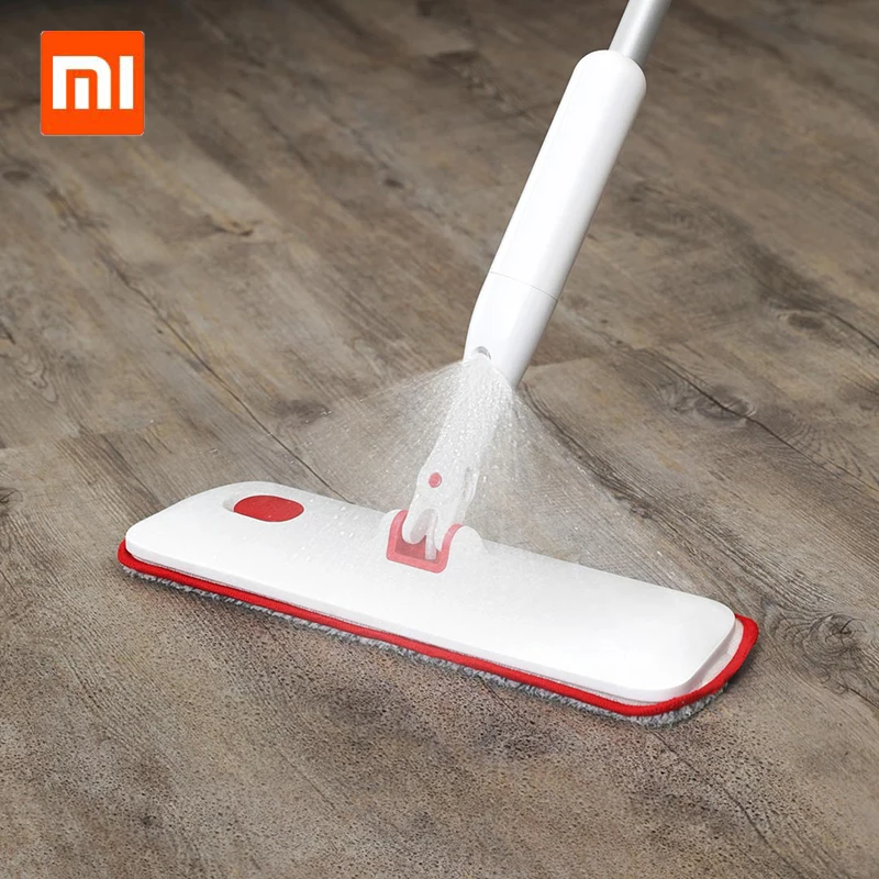 Xiaomi Yijie плоская Швабра спрей белая для дома древесные половые ленивые швабры