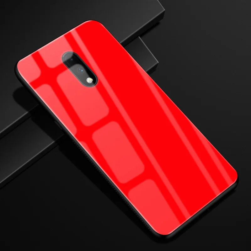 14 Для Oneplus 7 Pro Чехол оргстекло PC чехол для телефона черный TPU бампер чехол для One Plus 7 7Pro Oneplus 7 Pro закаленное стекло чехол - Цвет: 14