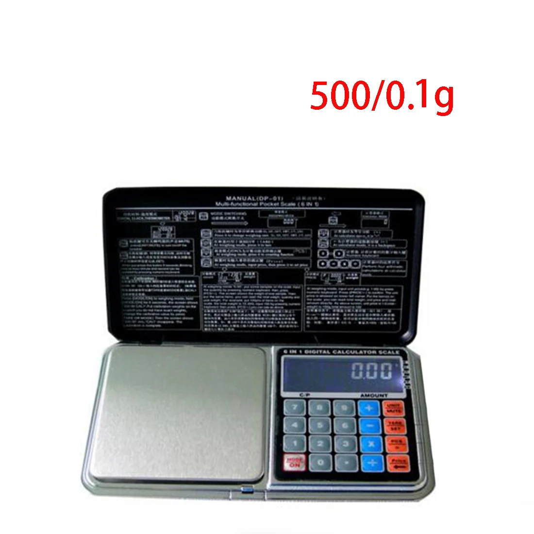 1000/500*0 1g LCD Многофункциональные цифровые весы электронные с пальмовым