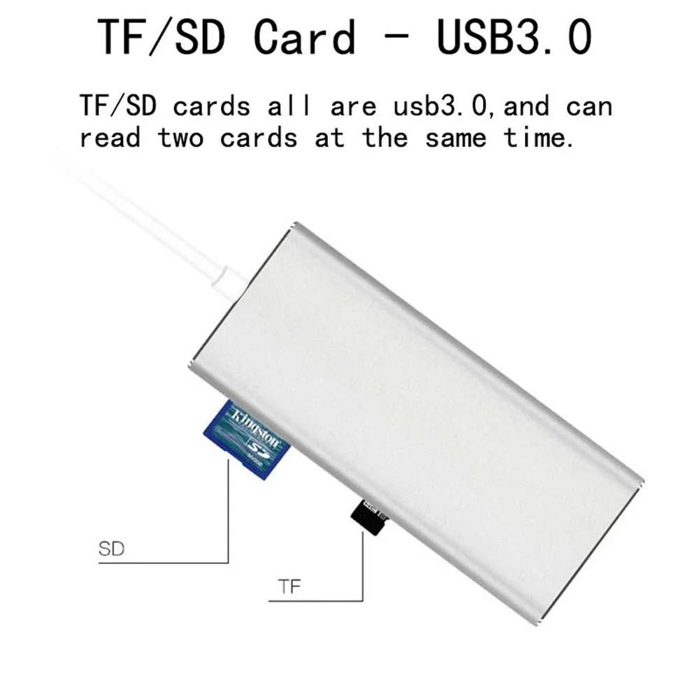 Док-станция Fealushon с разъемом типа C, HDMI, USB, концентратор питания для ноутбука Macbook Pro, hp, DELL, lenovo, samsung, док-станция