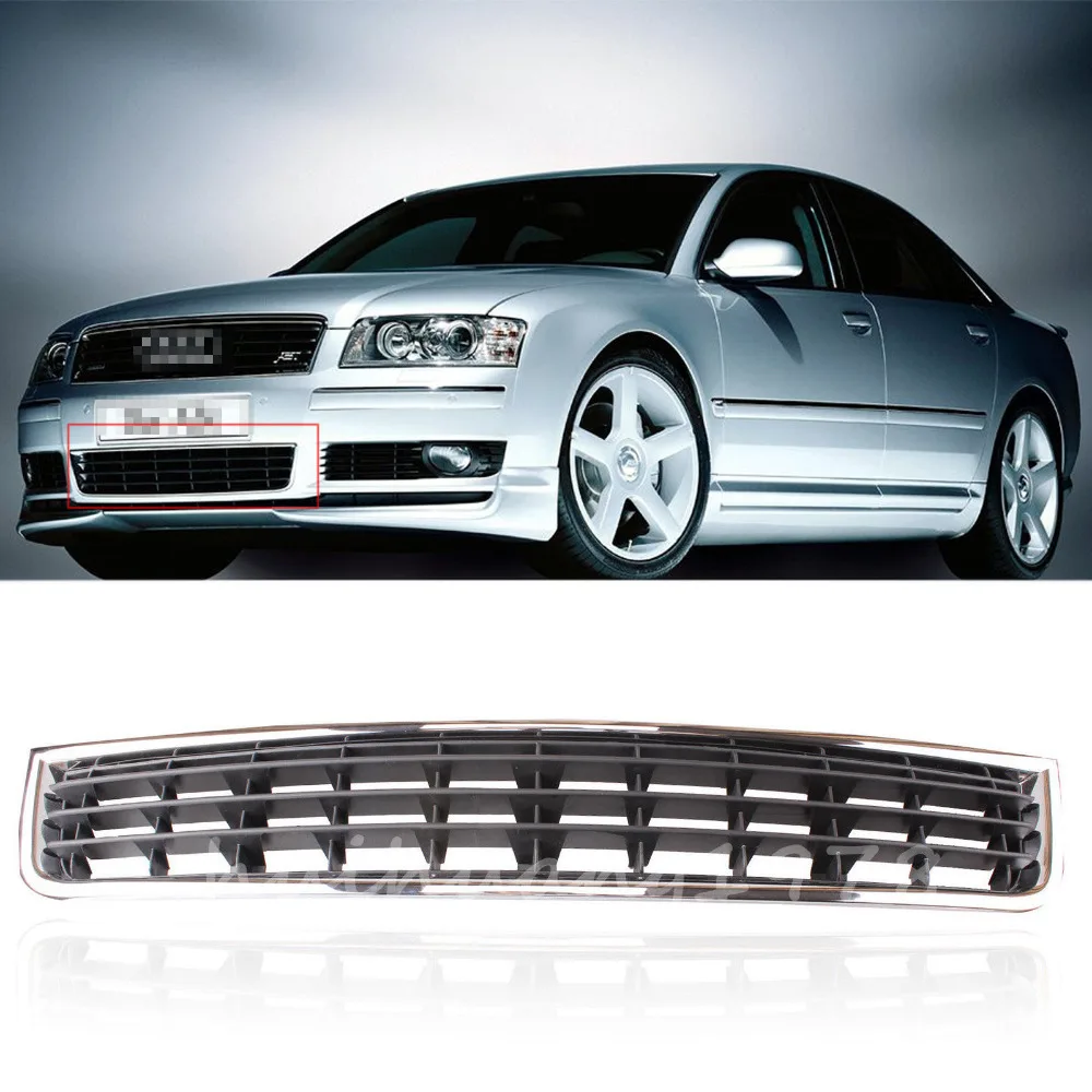 Передний бампер Центральная Нижняя решетка грили для Audi A4 B6 седан 2002-2005