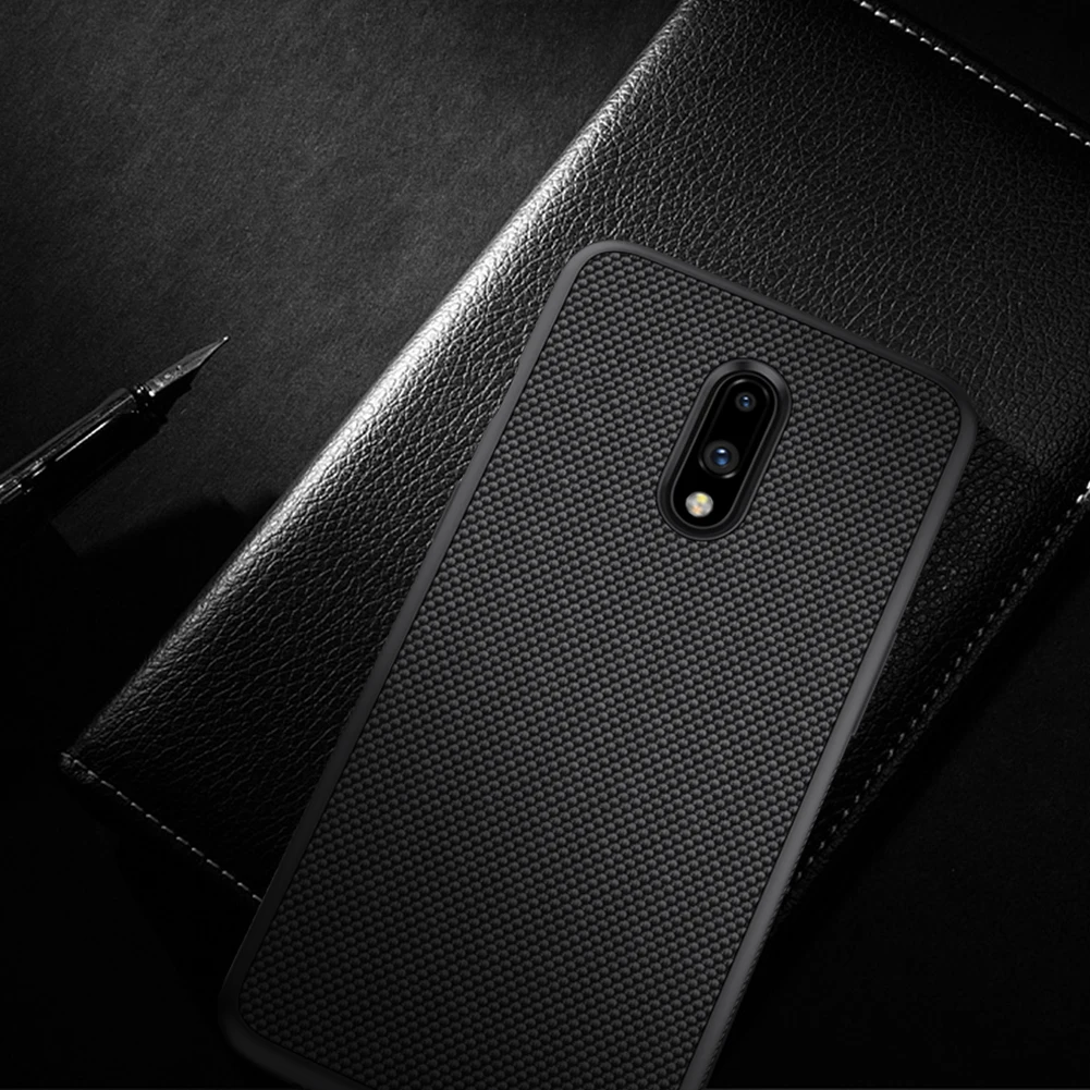 Oneplus 7 7 pro 6T чехол Nillkin 3D текстурированная нейлоновая задняя крышка Мягкий край ультра-тонкий чехол для телефона для Oneplus 7 7 Pro 6T Nilkin чехол