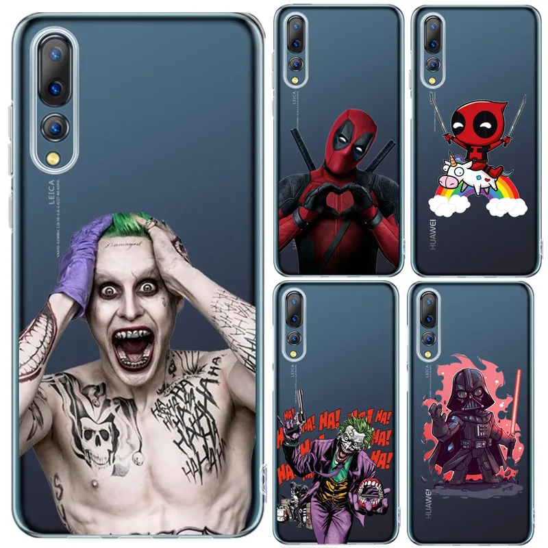 Супер крутой Дэдпул, мягкий силиконовый чехол из ТПУ для huawei P20 Pro mate 20 Pro P30 Lite P20 P8 Lite P30Pro