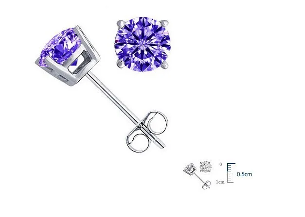 cubic zirconia stud earring 5mm size cute fancy stick cz classic jewelry bijouteria | Украшения и аксессуары
