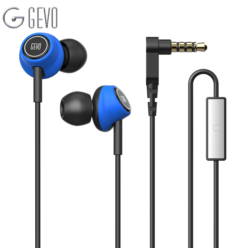 GEVO GV6 наушники для телефона в ухо с микрофоном проводные стерео бас игровая
