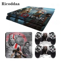 god of war removable vinyl skin for ps4 slimcontroller protective decals for sony playstation 4 slim for dualshock 4 accessory
