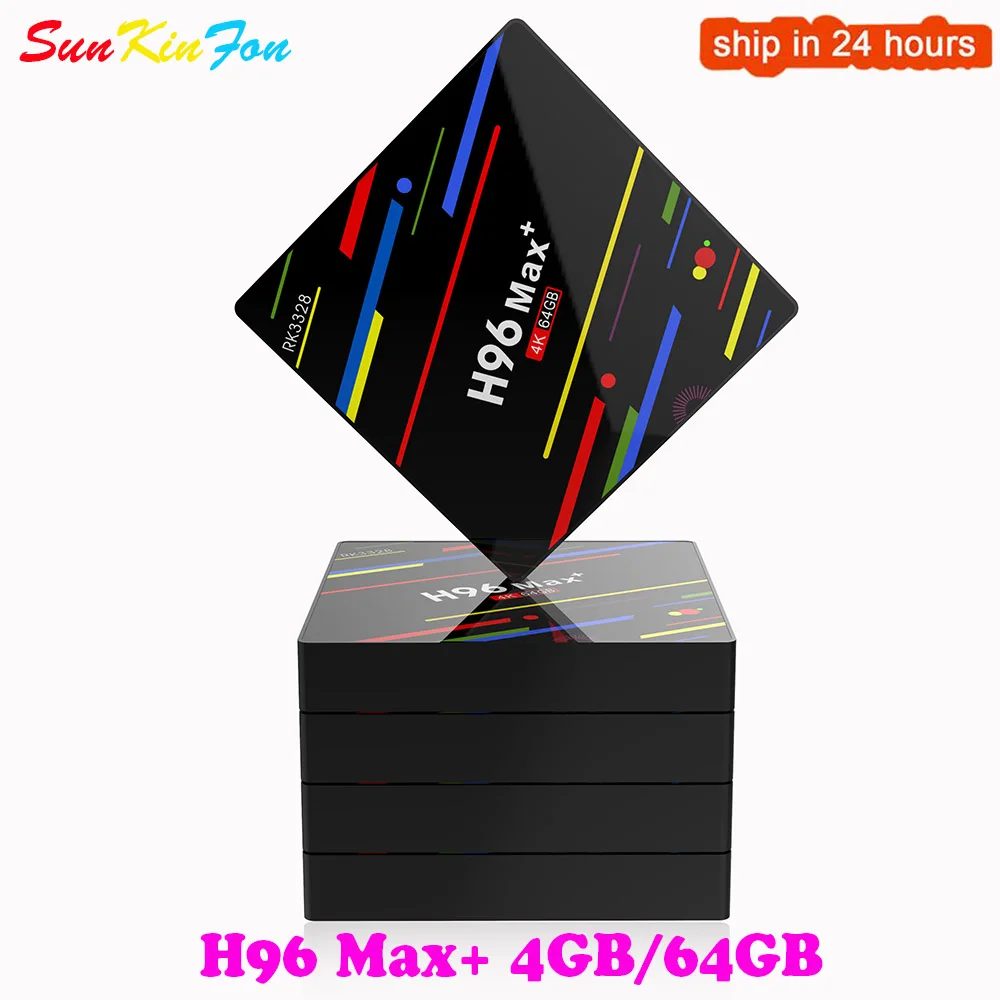 Приставка Смарт ТВ H96 MAX Plus Android 8 1 4 + 32/64 ГБ 2 ГГц|ТВ-приставки и медиаплееры| |