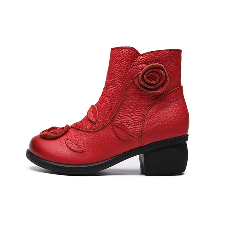 Женские ботильоны на толстом каблуке с молнией сбоку Осень-зима Size35-42NEW | Обувь