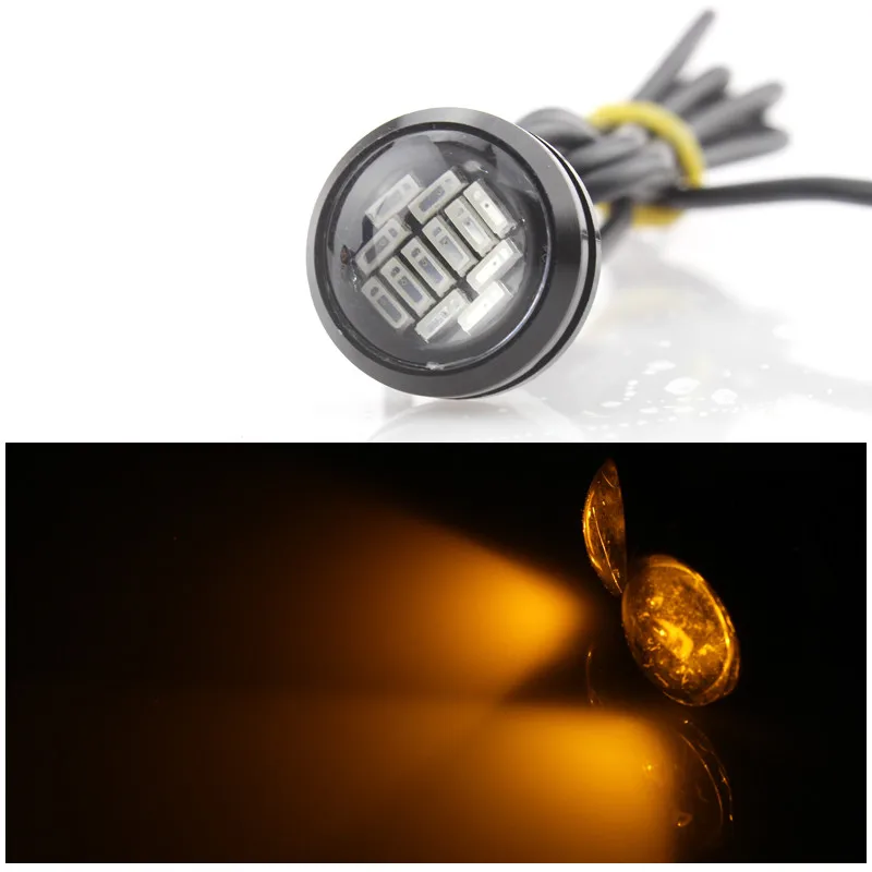 2 шт. автомобильная лампа с орлиным глазом 23 мм 4014 12SMD DC12V 15 Вт Eagle Eye светодиодная