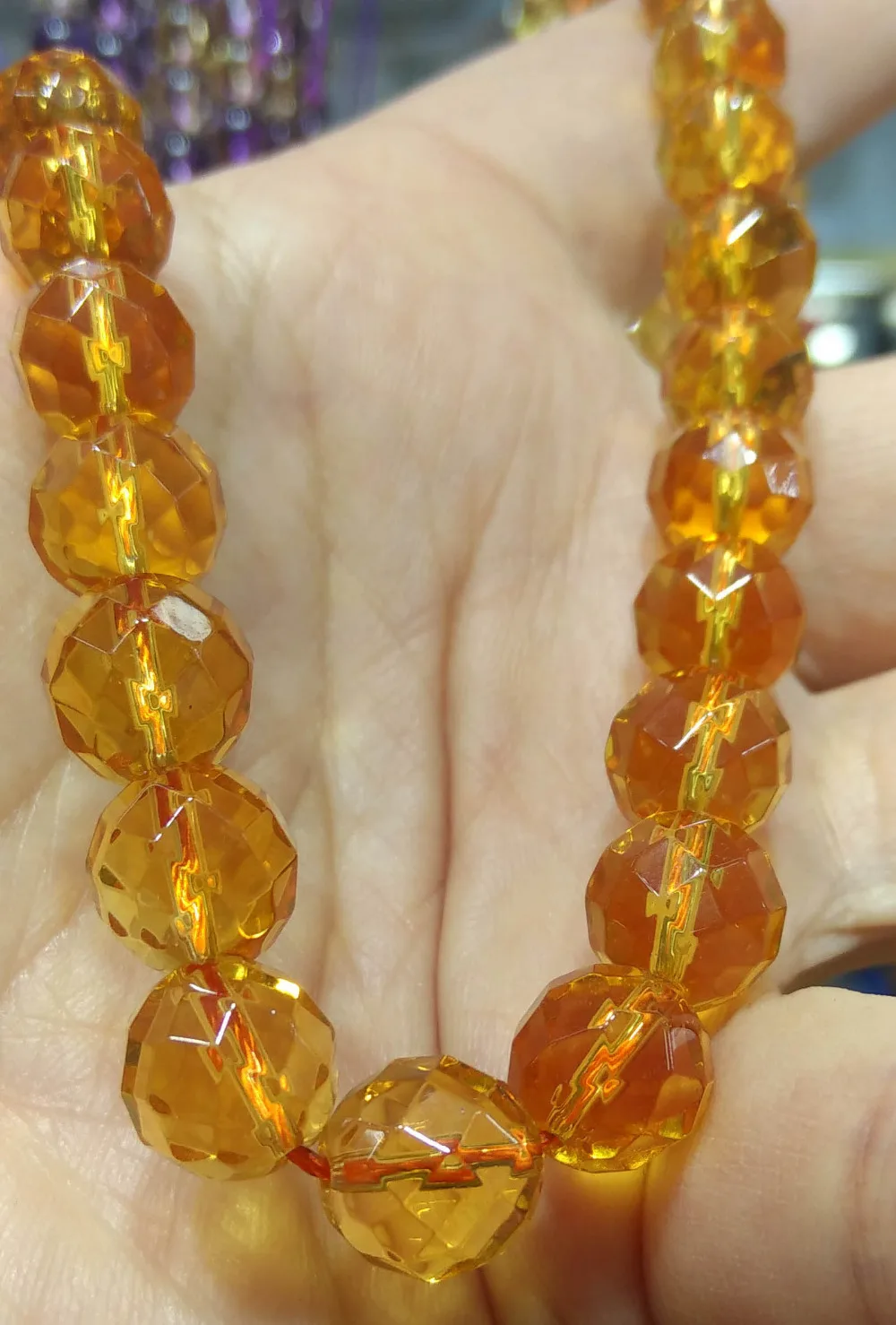 

Citrine quartz bead,AA GRADE 4-14mm full strand round ball faceted beads crystal necklace