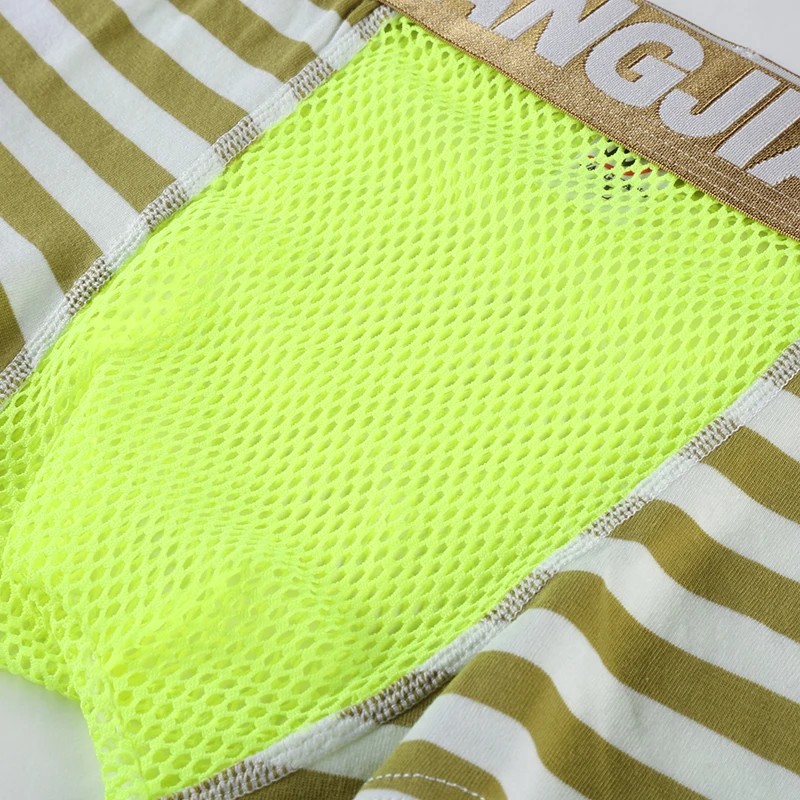 AIIOU Сексуальные трусы боксеры для геев мужское прозрачное дышащее нижнее