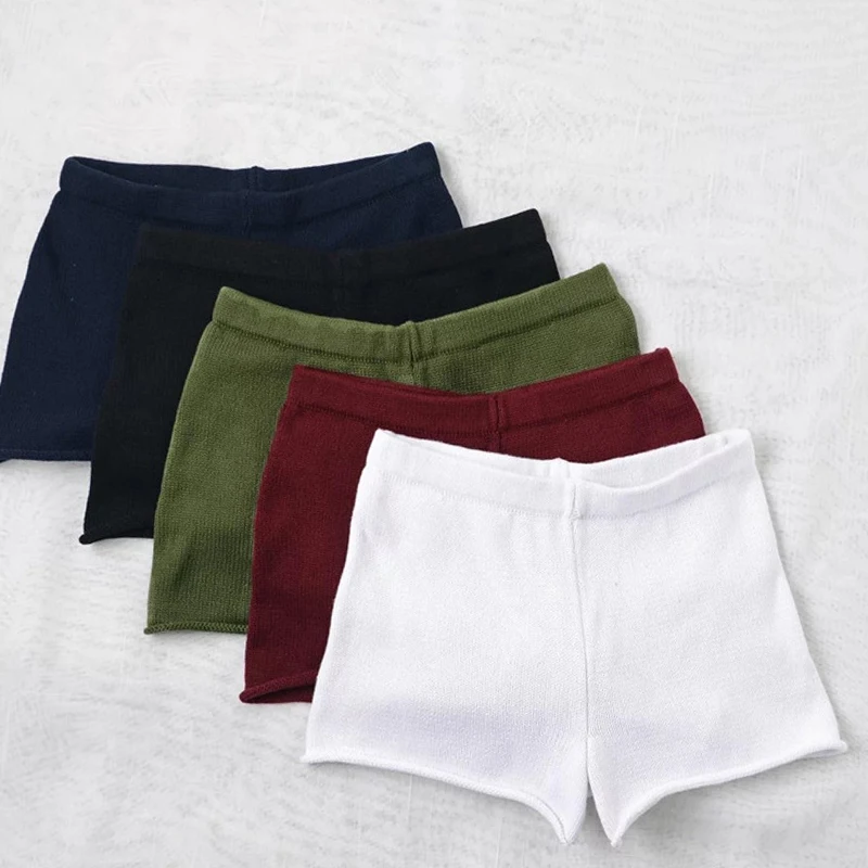 Вязаные Шорты Essential Type удобные эластичные облегающие шорты очень