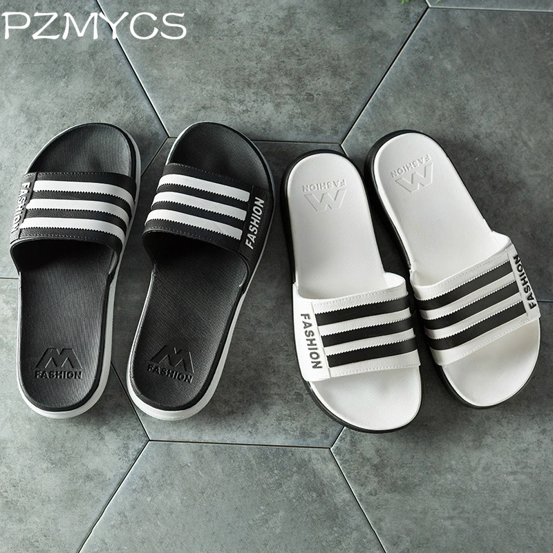 PZMYCS 2018 Мужские Тапочки Летняя мода мягкое дно досуг тенденция дома прохладно
