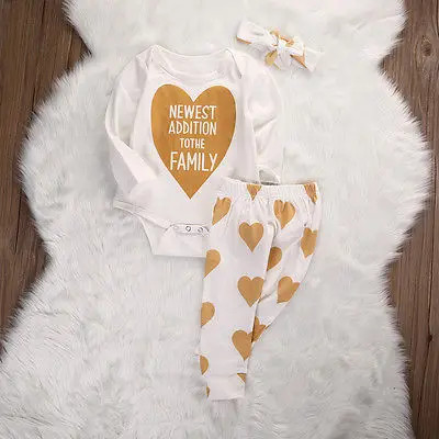 Autumn Newborn Infant Baby Boy Girls Romper Pants Leggings Outfits Set Children Clothes | Детская одежда и обувь