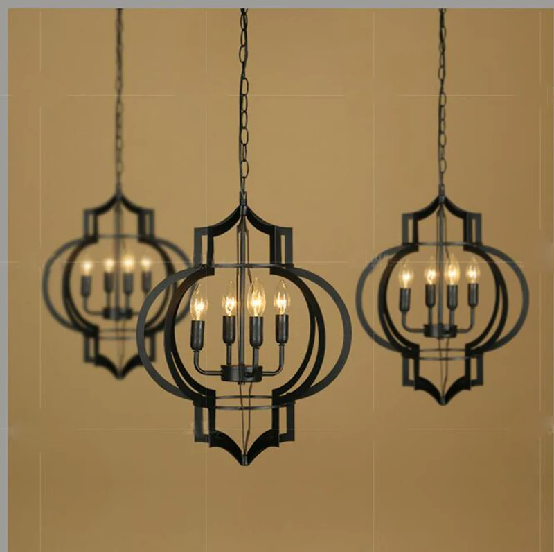 2020 Ретро винтажный индустриальный железный подвесной светильник