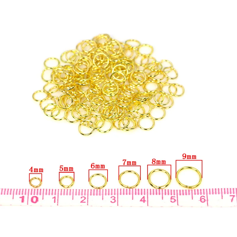 400pcs/lot Antique Gold Plated Single Loops Jump Rings&Split Rings Jewelry Findings Accessories fit for Jewelry Making
