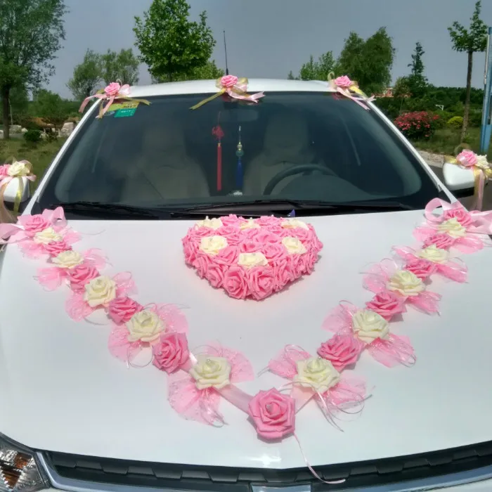 3 стиля Корейский свадебный автомобиль декоративный цветок симуляция Rosse набор