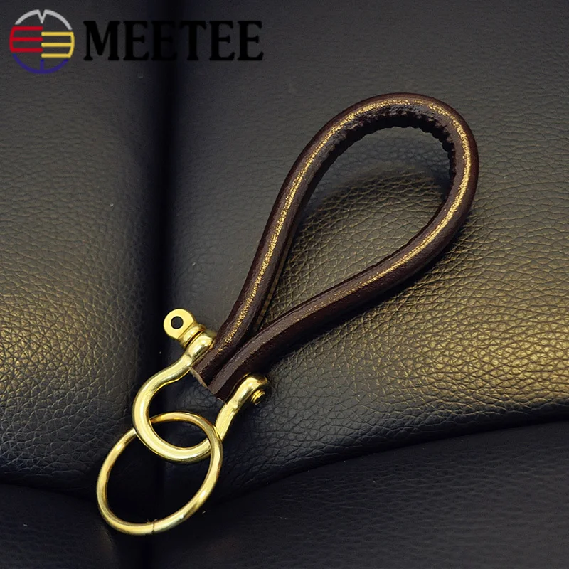 Брелок Meetee из латуни 2 шт. ручная работа латунная металлическая d образная сумка с