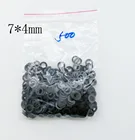 100 шт.лот 6*4 мм 7*4 мм 7*5 мм ПЭТ ножницы для волос детали графитовые шайбы