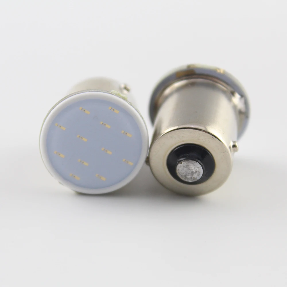 10 шт. S25 COB 12 SMD Led 1156 BA15S P21W автомобильные сигнальные огни автомобильный Стайлинг